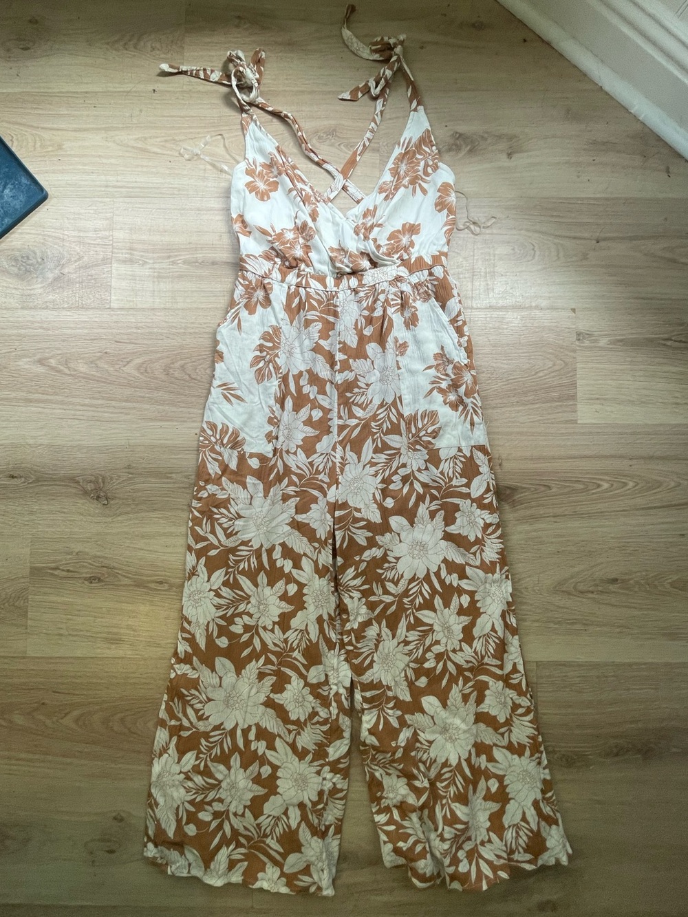 AE contrast print jumpsuit